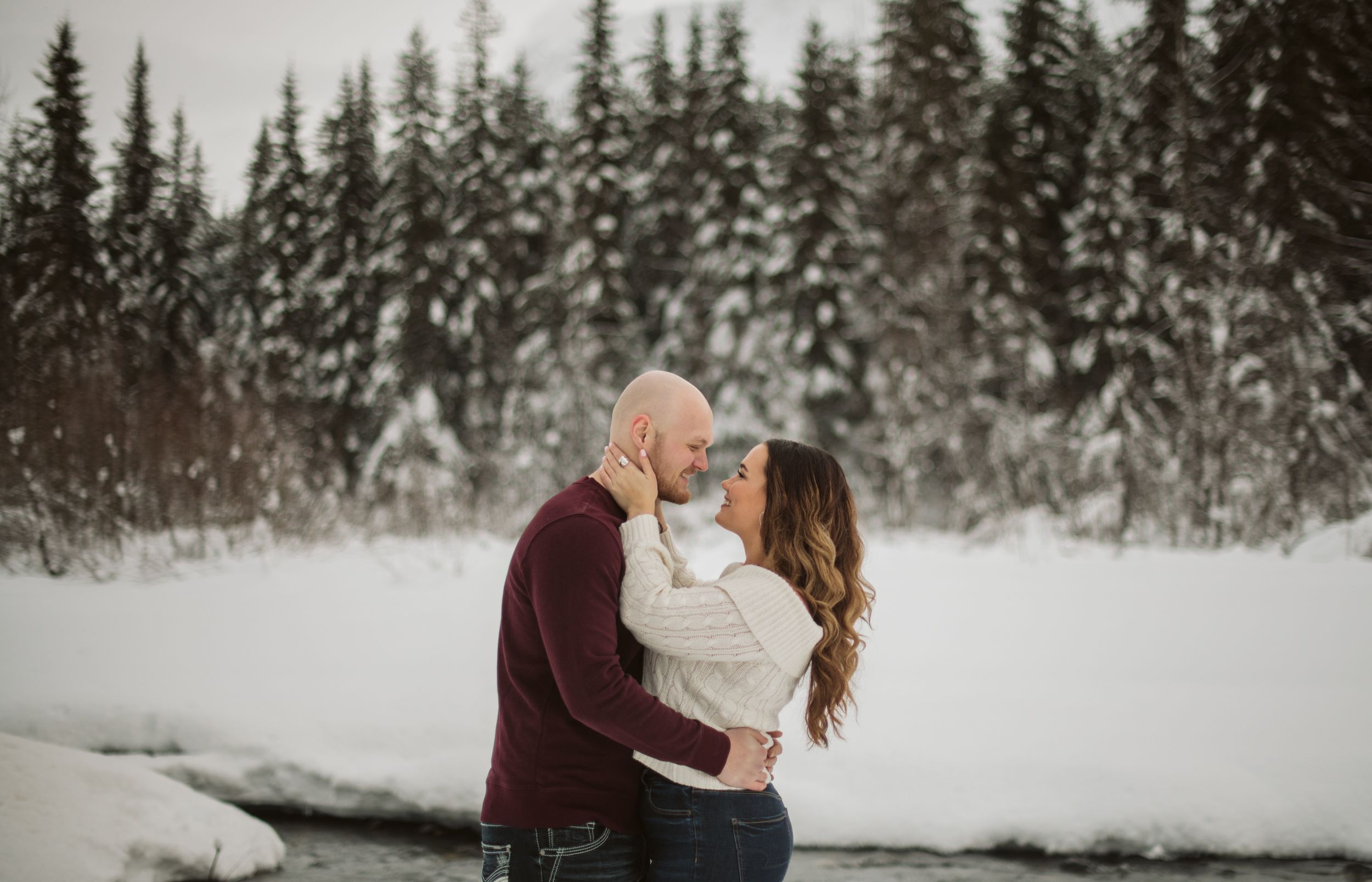 girdwood alaska engagement photography