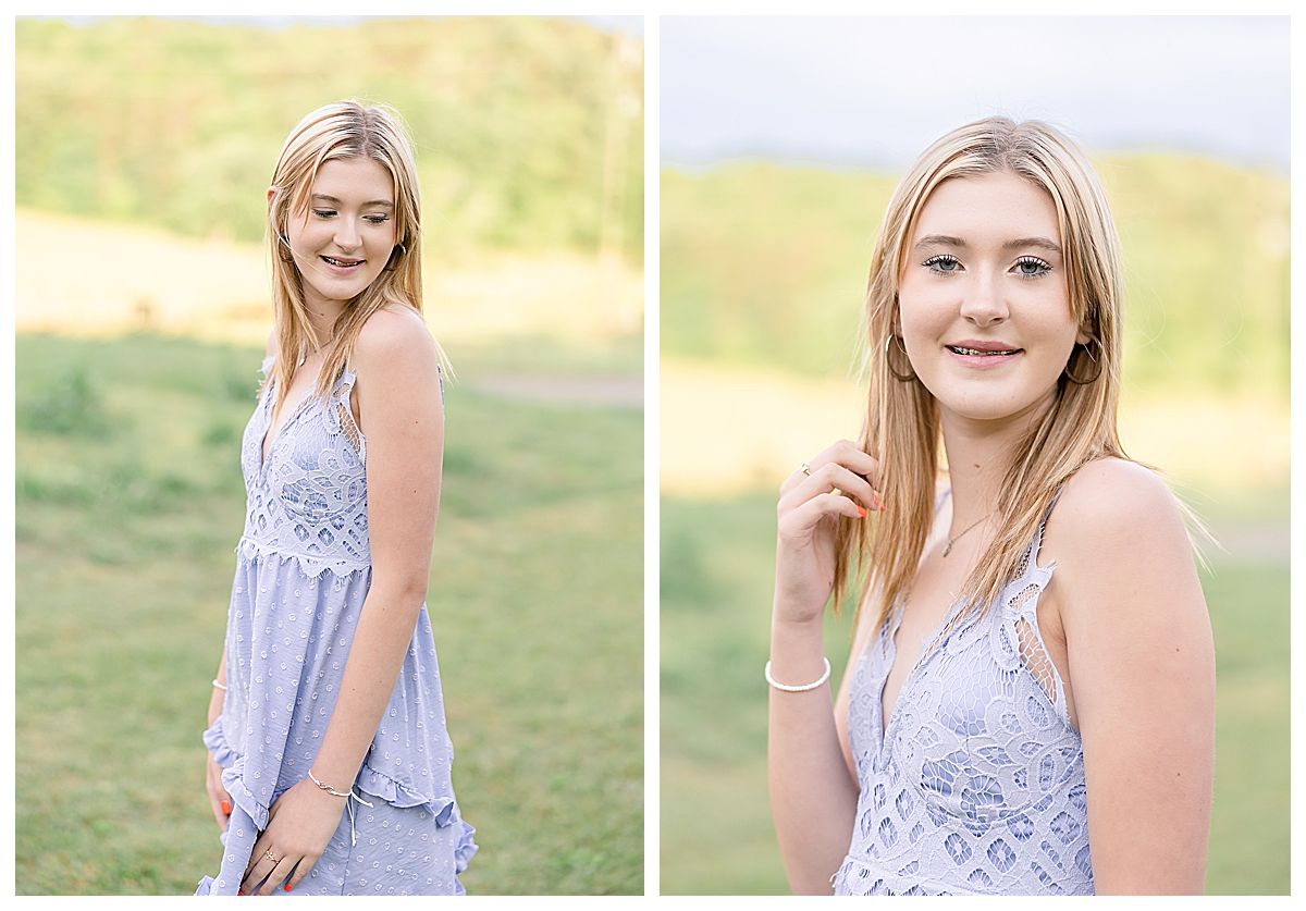 young girl in blue dress on grassy lawn, chattanooga photo idea, baby photographer, newborn photos near me, cake smash