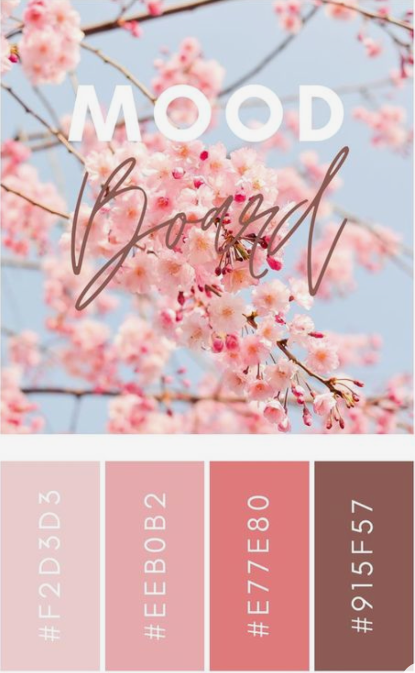 What to wear cherry blossom color palette