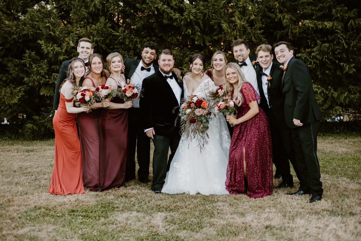 Bridal Party Photo at Kincaid House