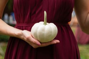 Michala Partin Photography Fall Wedding white pumpkin