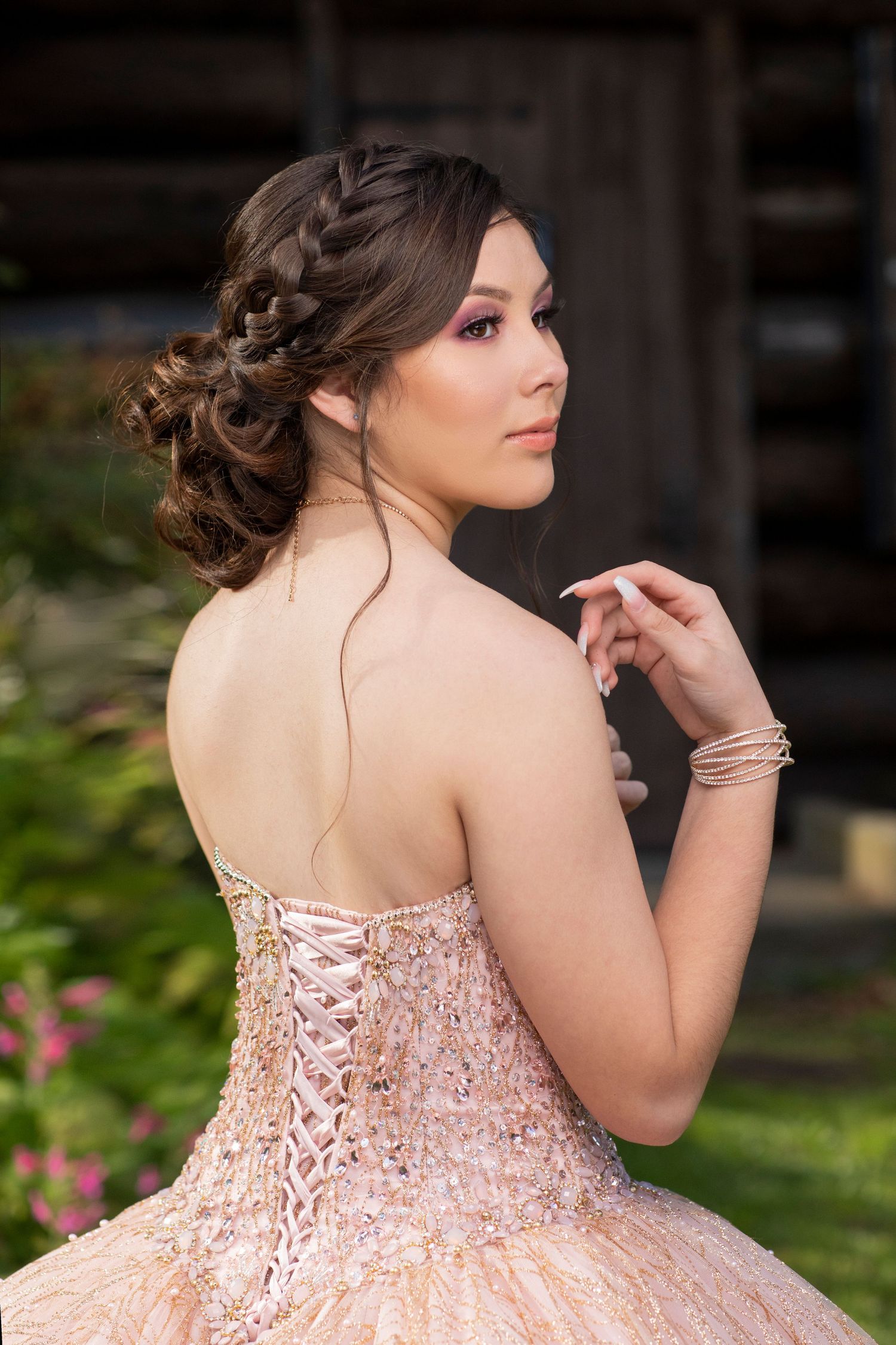 Luxury quinceañera photography in Sacramento CA with elegant, magazine-style portraits