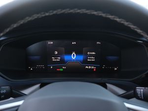 Modern car infotainment system menu displaying various control options and settings.