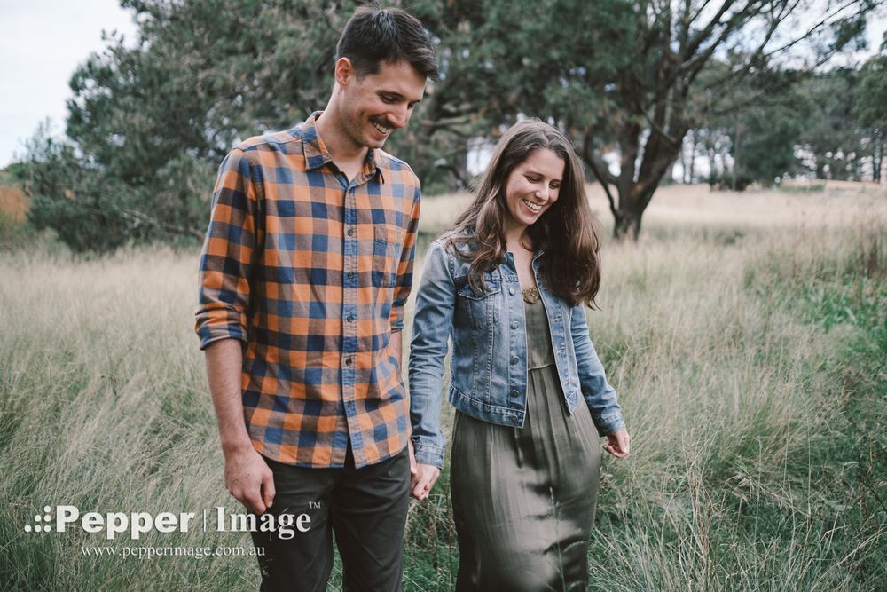 Engagement Photo at Centennial Park