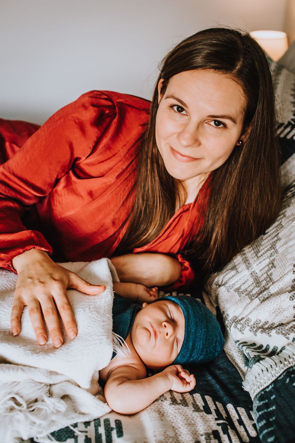 Newborn family photoshoot. Newborn baby boy.