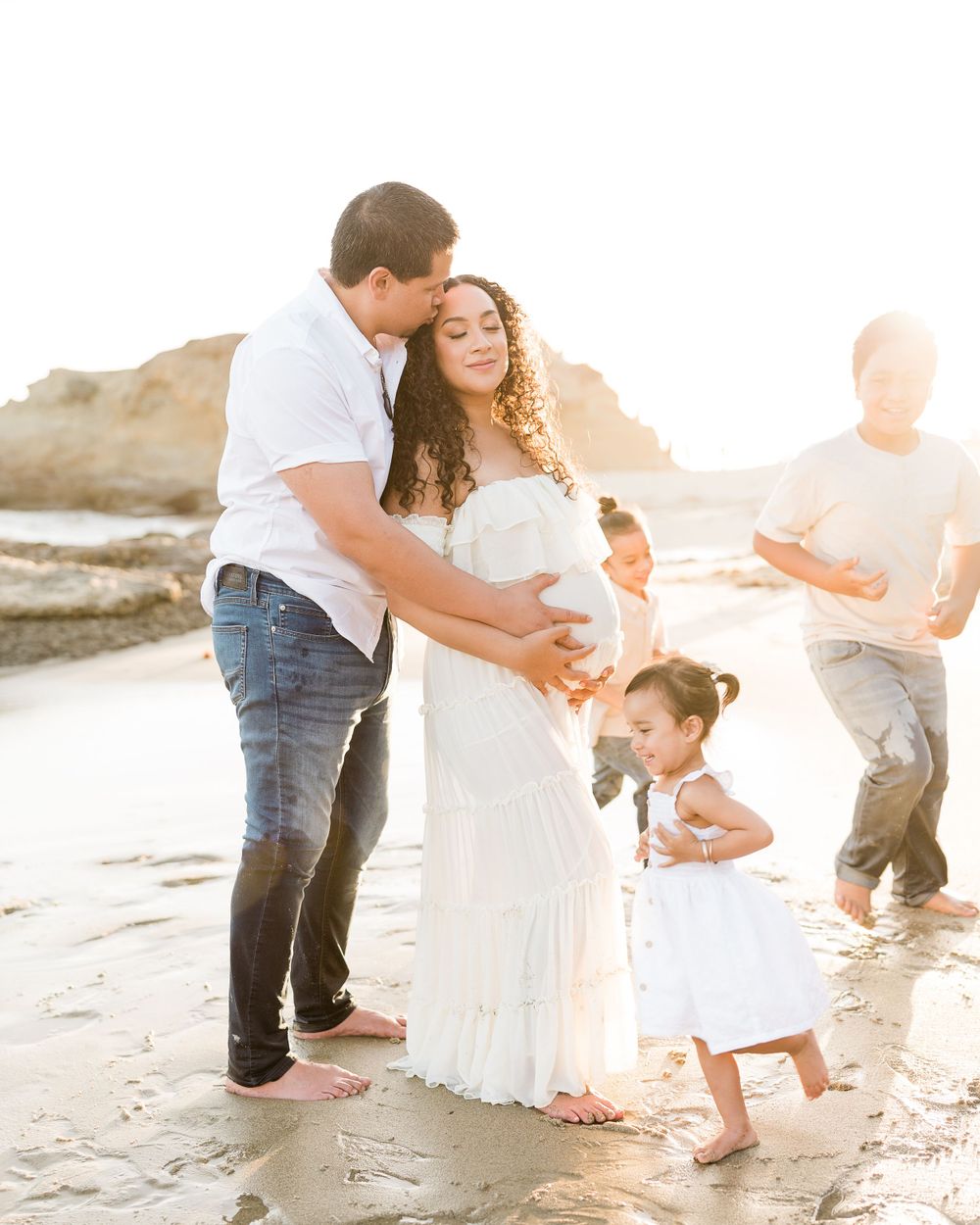 Maternity photography at Laguna Beach