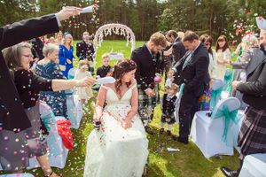 walking down the aisle