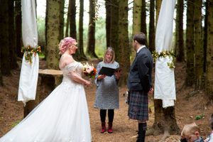at the alter
