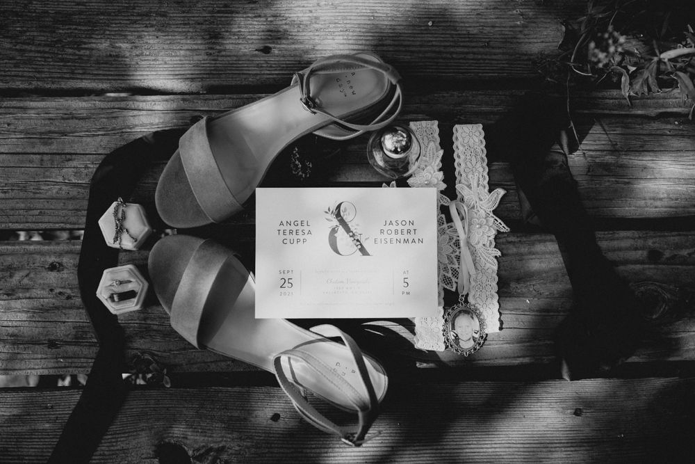 wedding flatlay