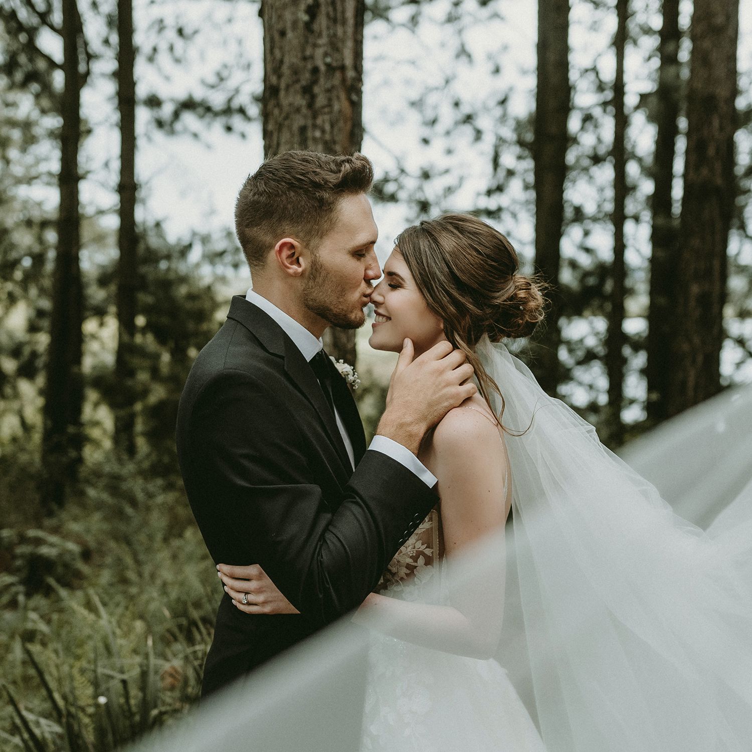 wedding photography south coast kwazulu natal port edward groom kissing brides nose