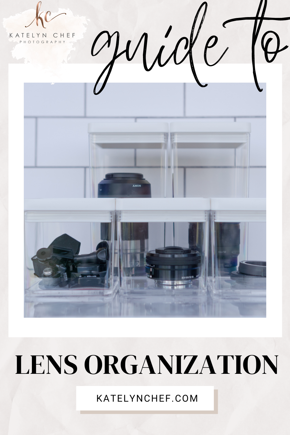Camera Gear Organization