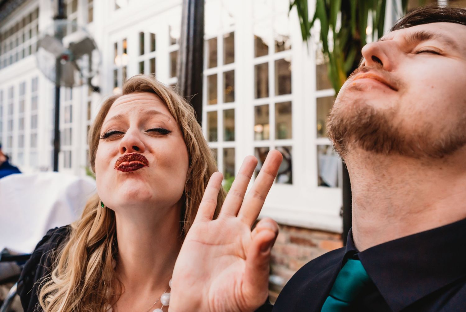 Court of the Two Sisters, New Orleans, intimate venue, historic venue, music, couples portraits, dinner
