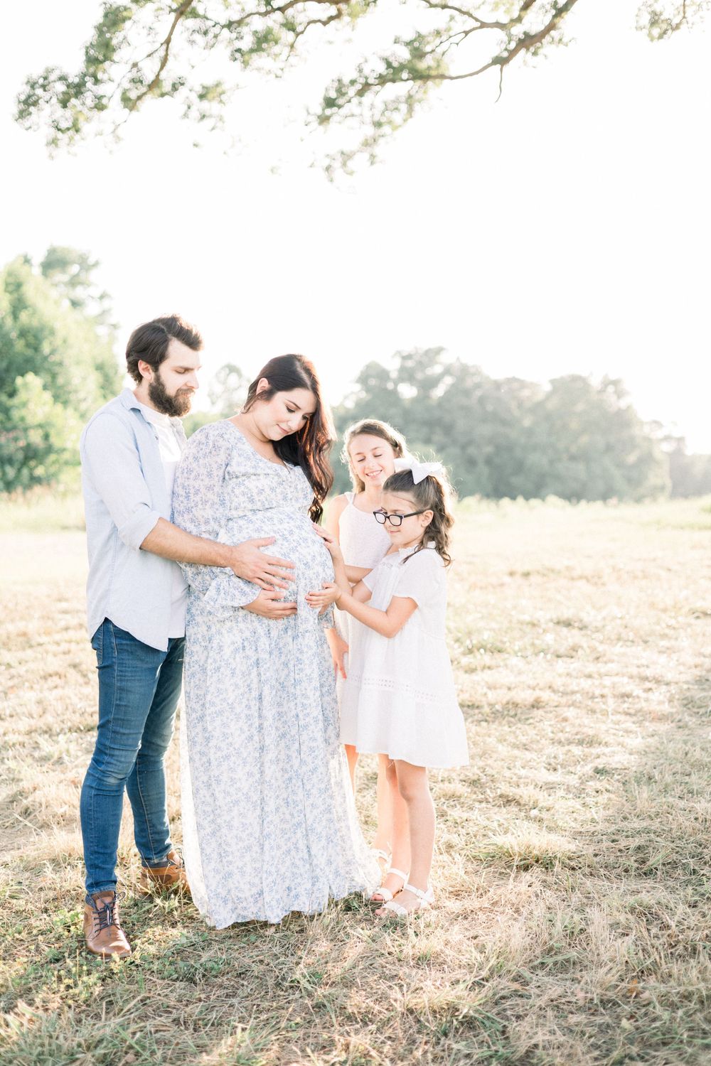 Best Augusta Georgia maternity photographers near me | family field session