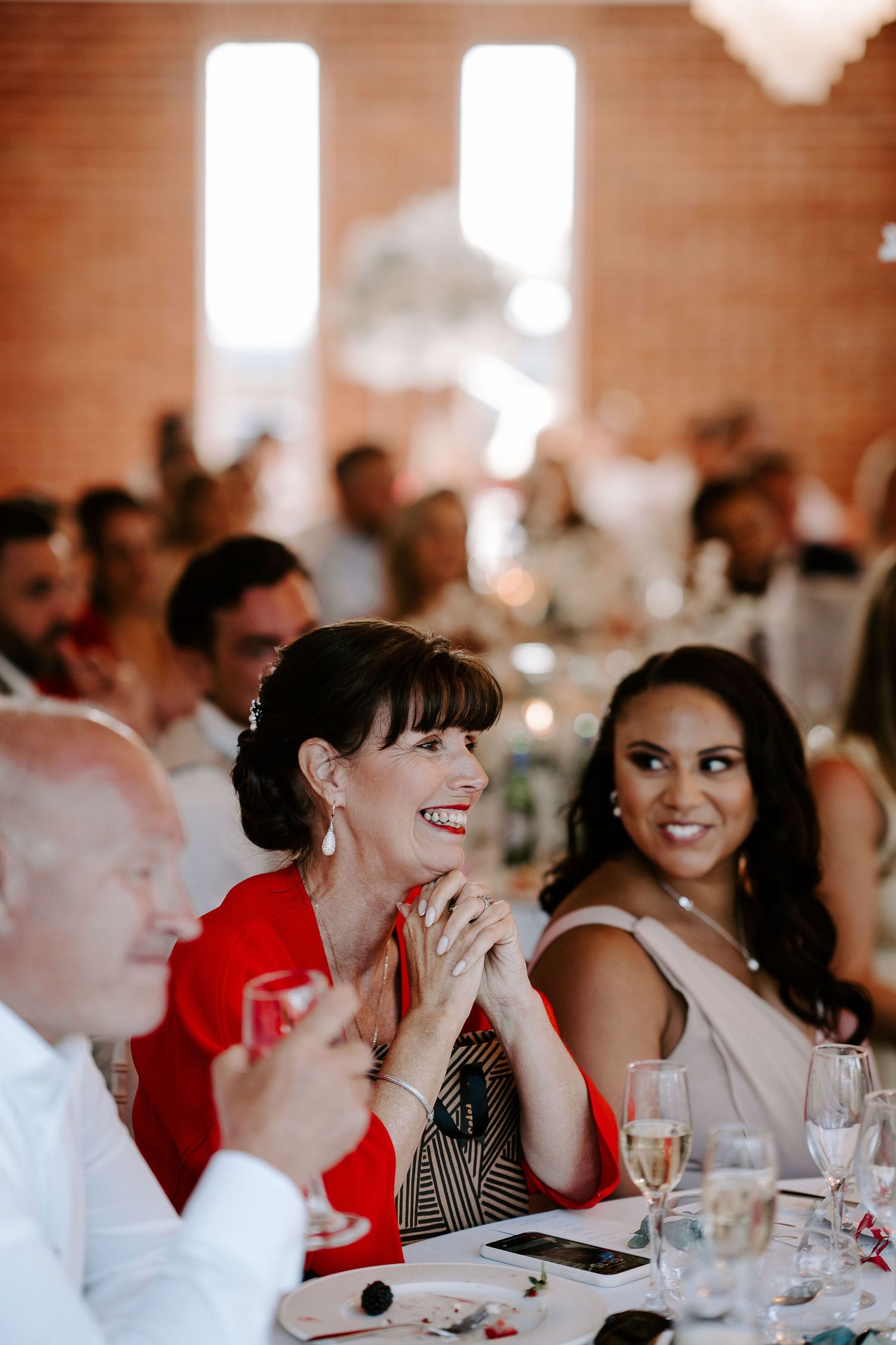 wedding-guests-during-speeches-stockton-house-wedding-shropshire