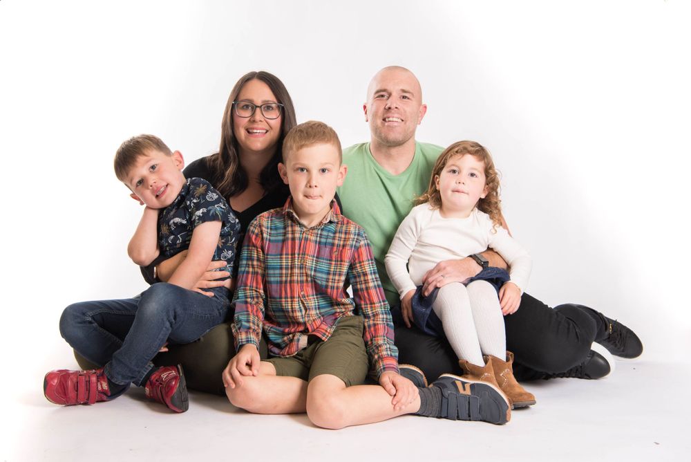 Family photography, Plymouth studio