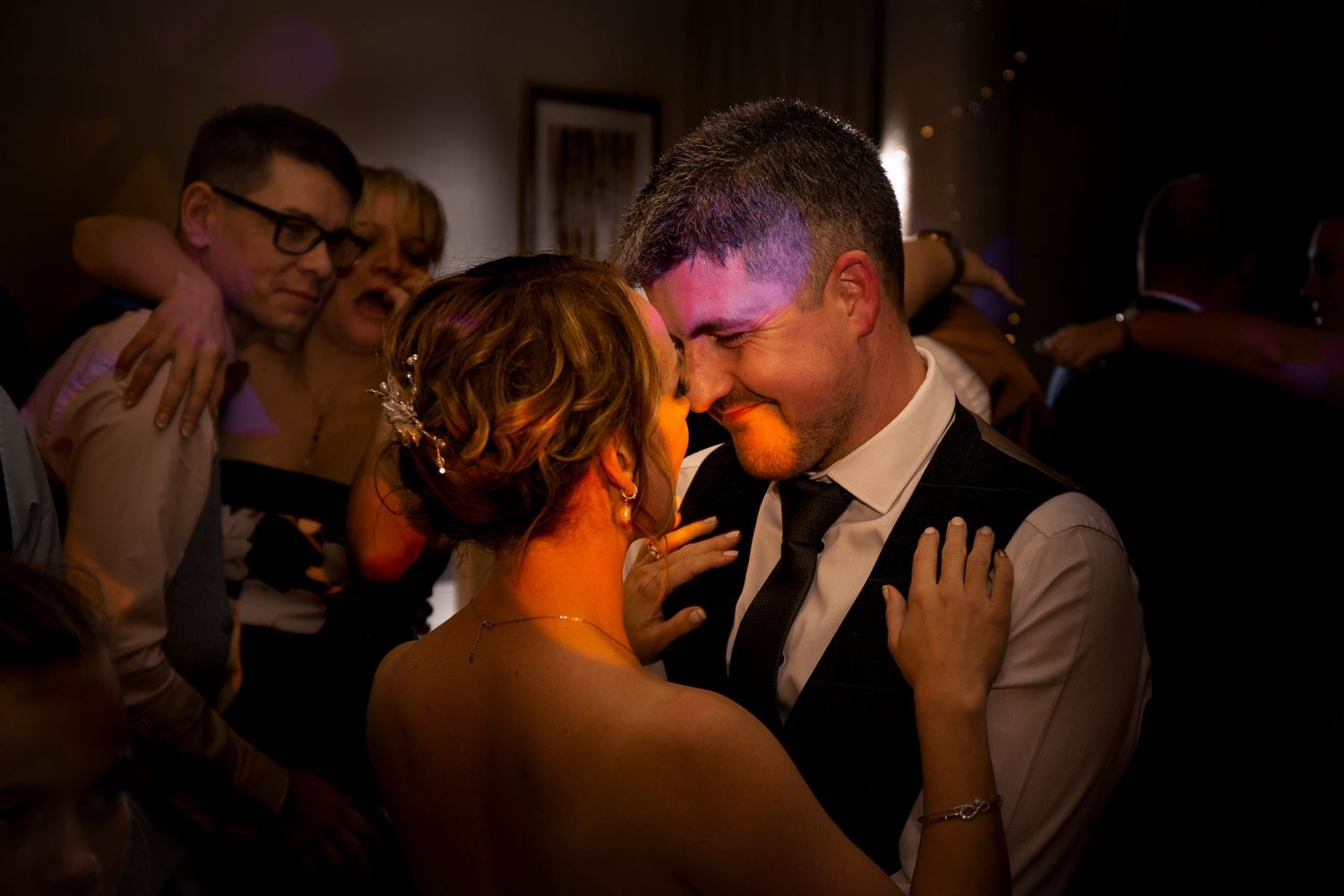 bride and groom share magic moment during their first dance at 315 restaurant