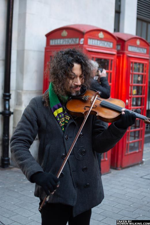 london street violin