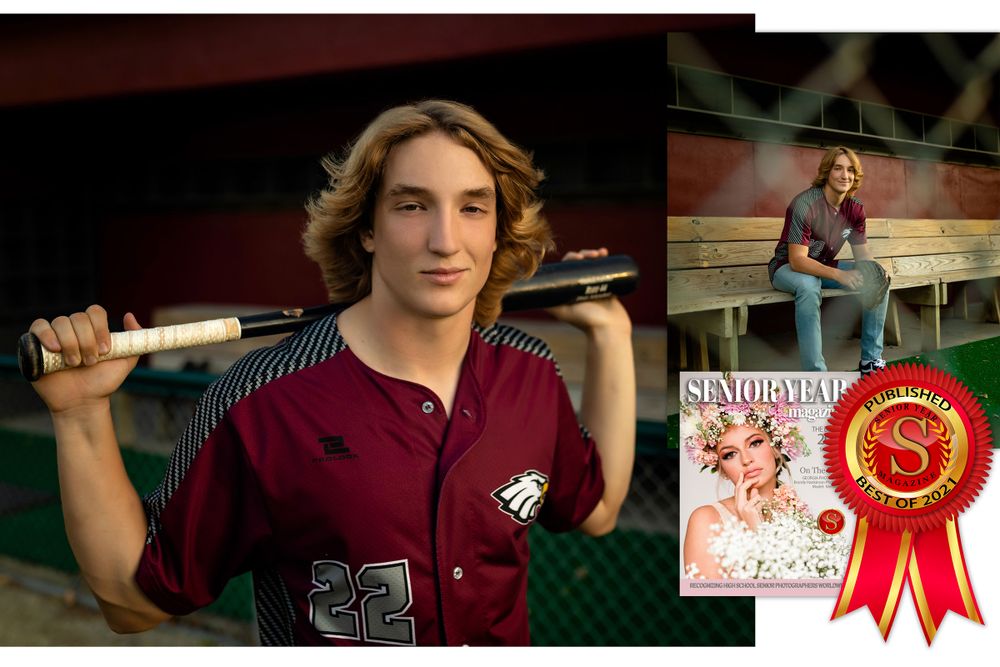 Senior portrait session featuring burgundy athletic wear against urban backgrounds.