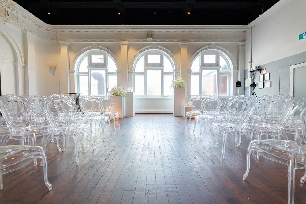 Wedding ceremony at Moana Hall