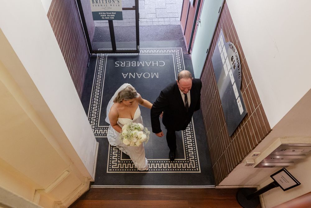 Wedding ceremony at Moana Hall