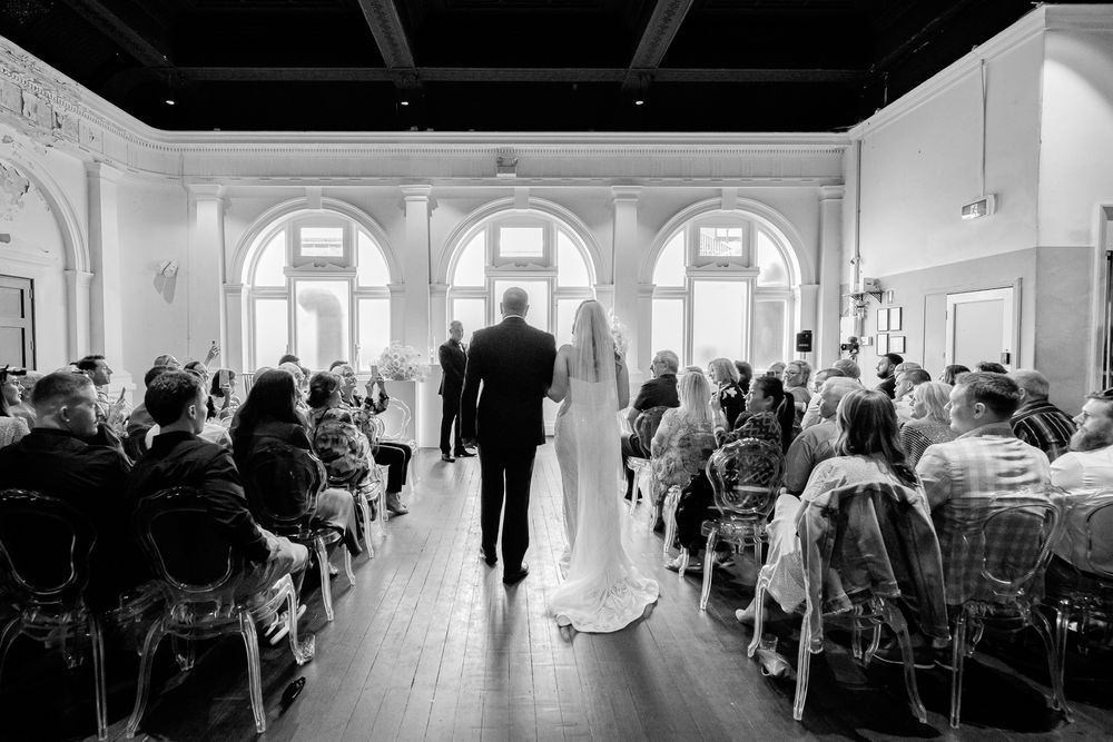 Wedding ceremony at Moana Hall
