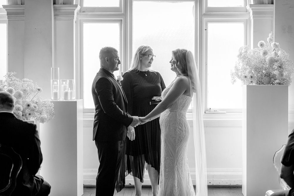 Wedding ceremony at Moana Hall