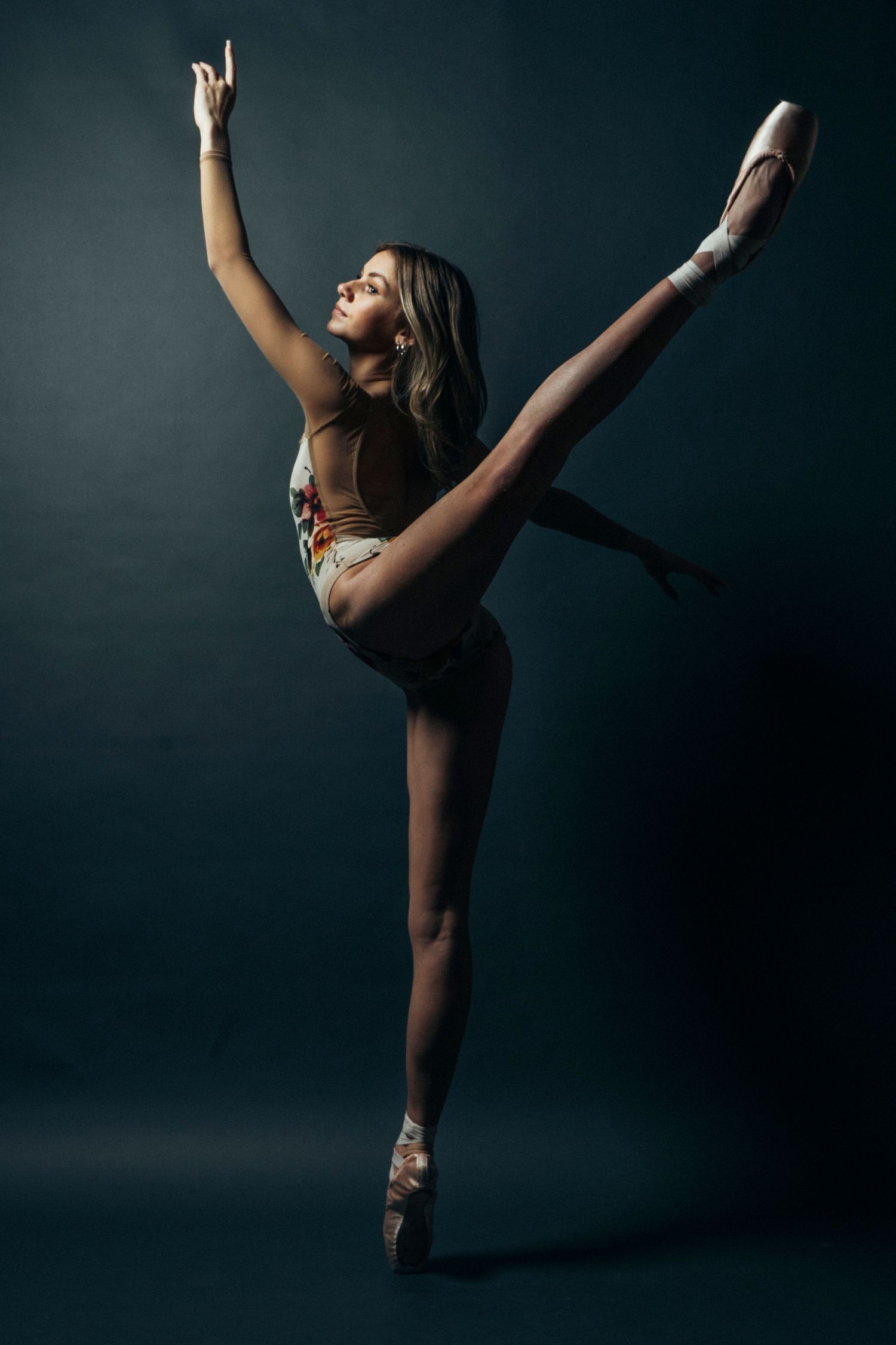 professional chicago ballet dance photography ballerina studio summer intensive with teen blond ballerina