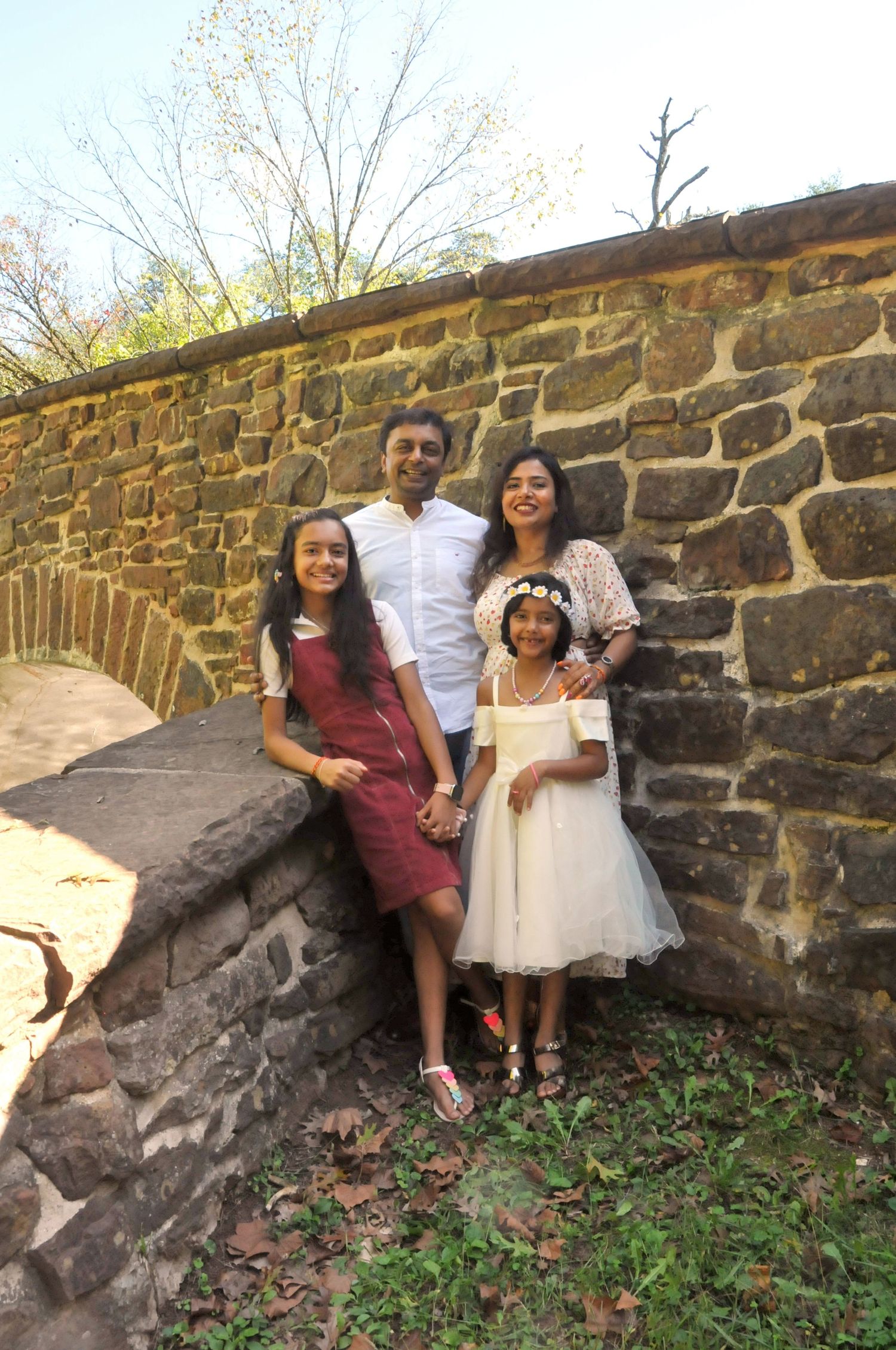 Family near Stone Bridge at Manassas Battlefield Park