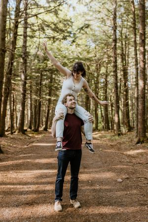 Oakfield Provincial Park Engagement session, Halifax Nova Scotia - Charlotte Buckle Photography