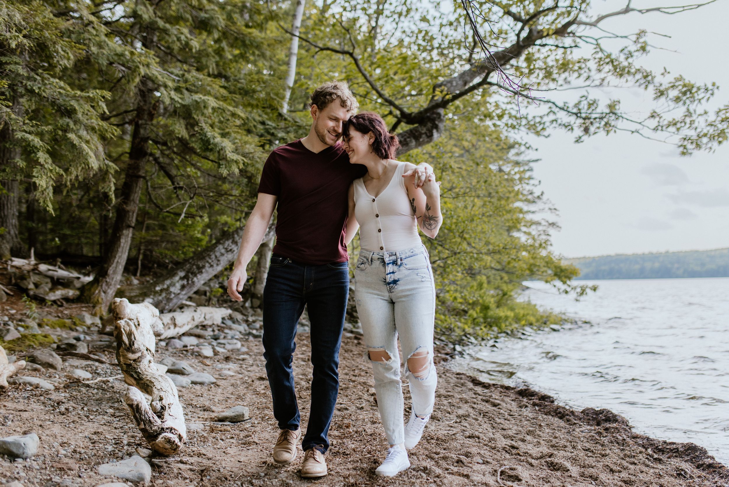Oakfield Provincial Park Engagement session, Halifax Nova Scotia - Charlotte Buckle Photography