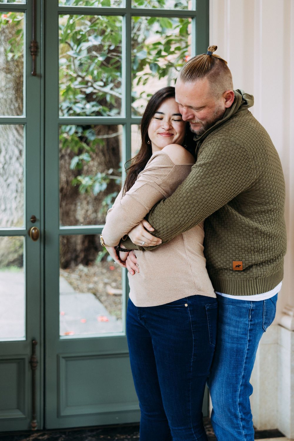 Filoli Garden House engagement portraits