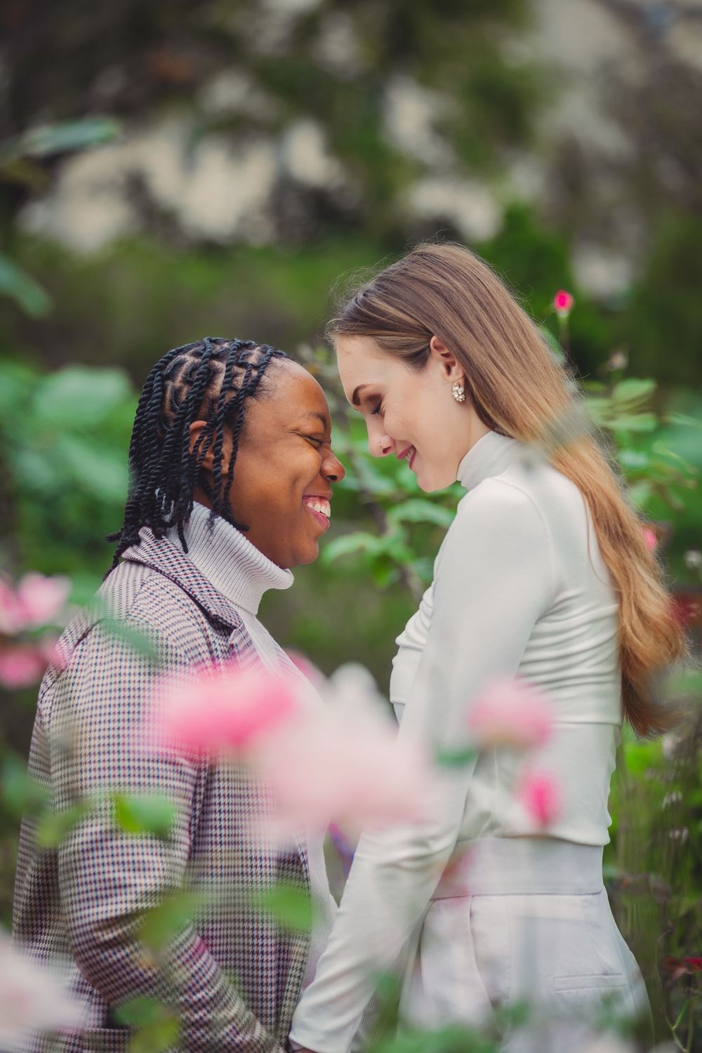 flowery-garden-engagement-photo