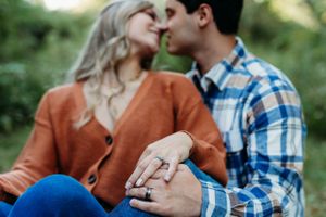 cute young couple photoshoot kent park oxford iowa sage and ivy studio corridor