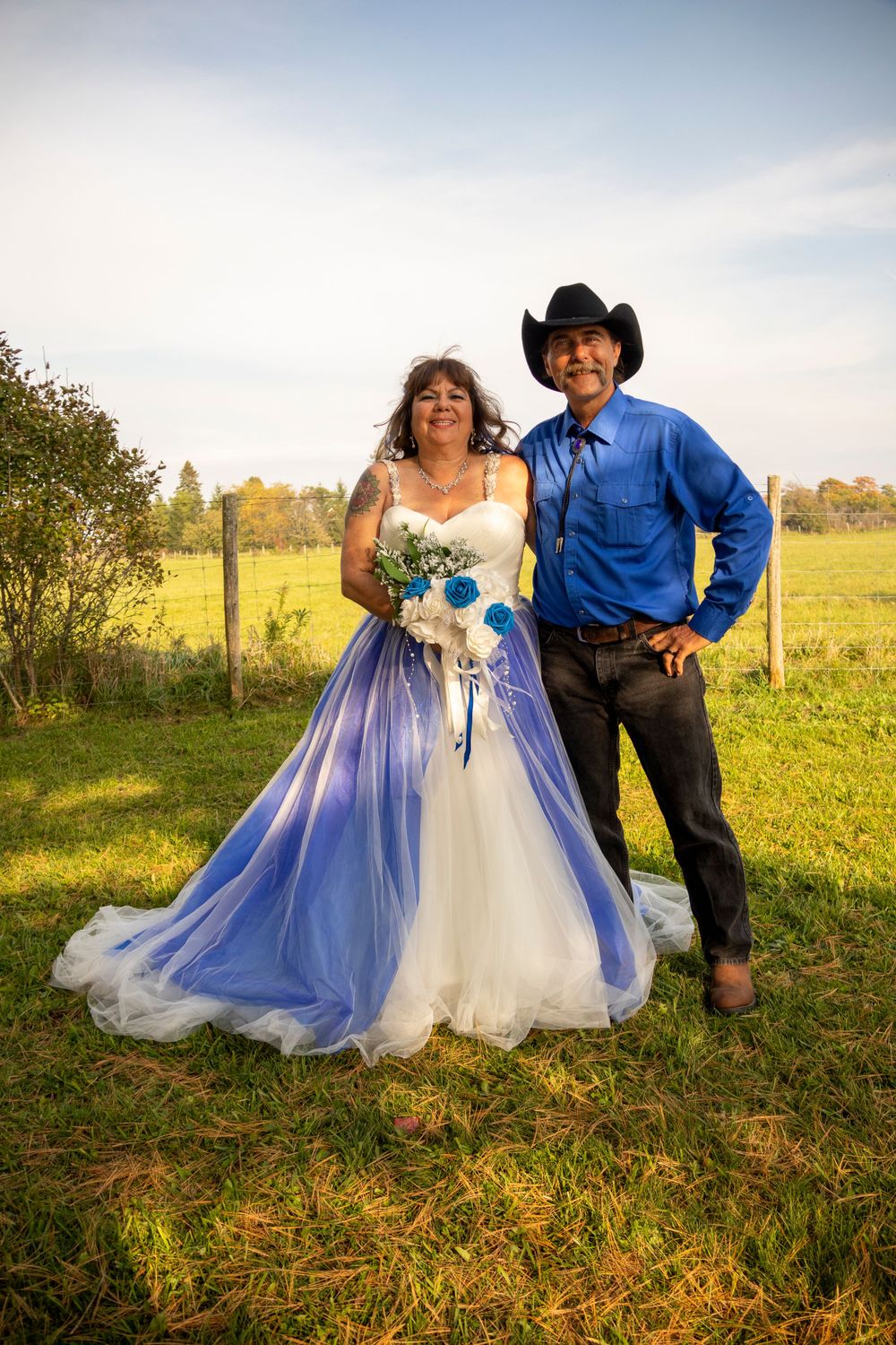 bride and groom portrait