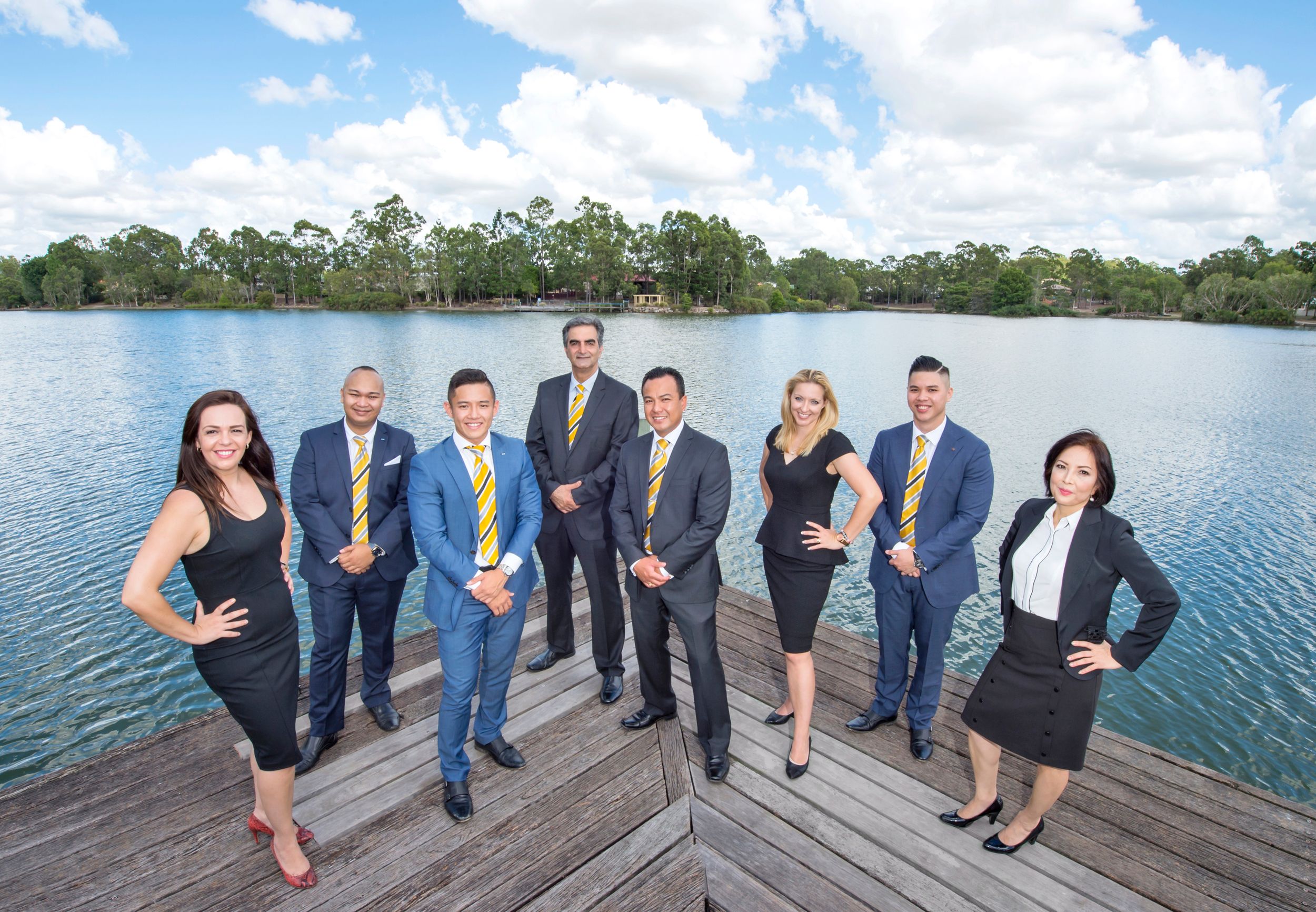 Professional outdoor group photograph