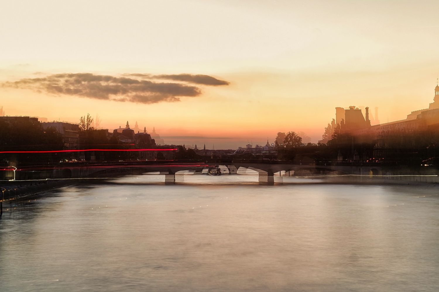 France Paris pont des arts photographer photographe street photo sunset long exposure art