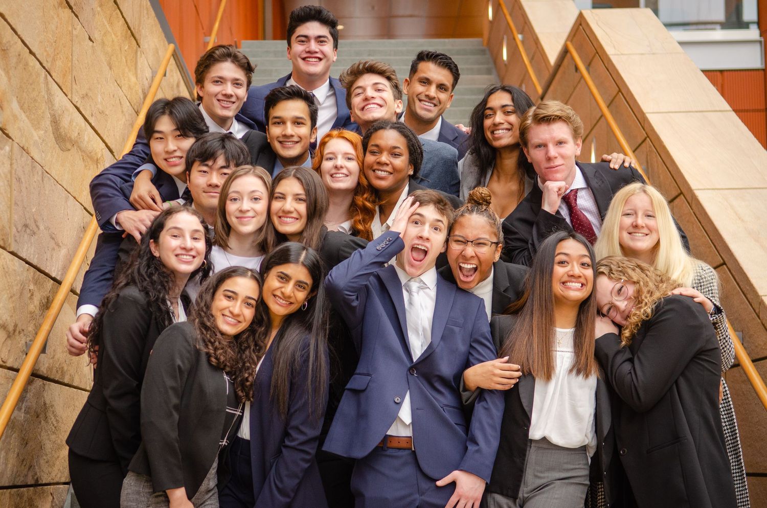 Group Photoshoot of the Nu Class of Delta Epsilon Mu