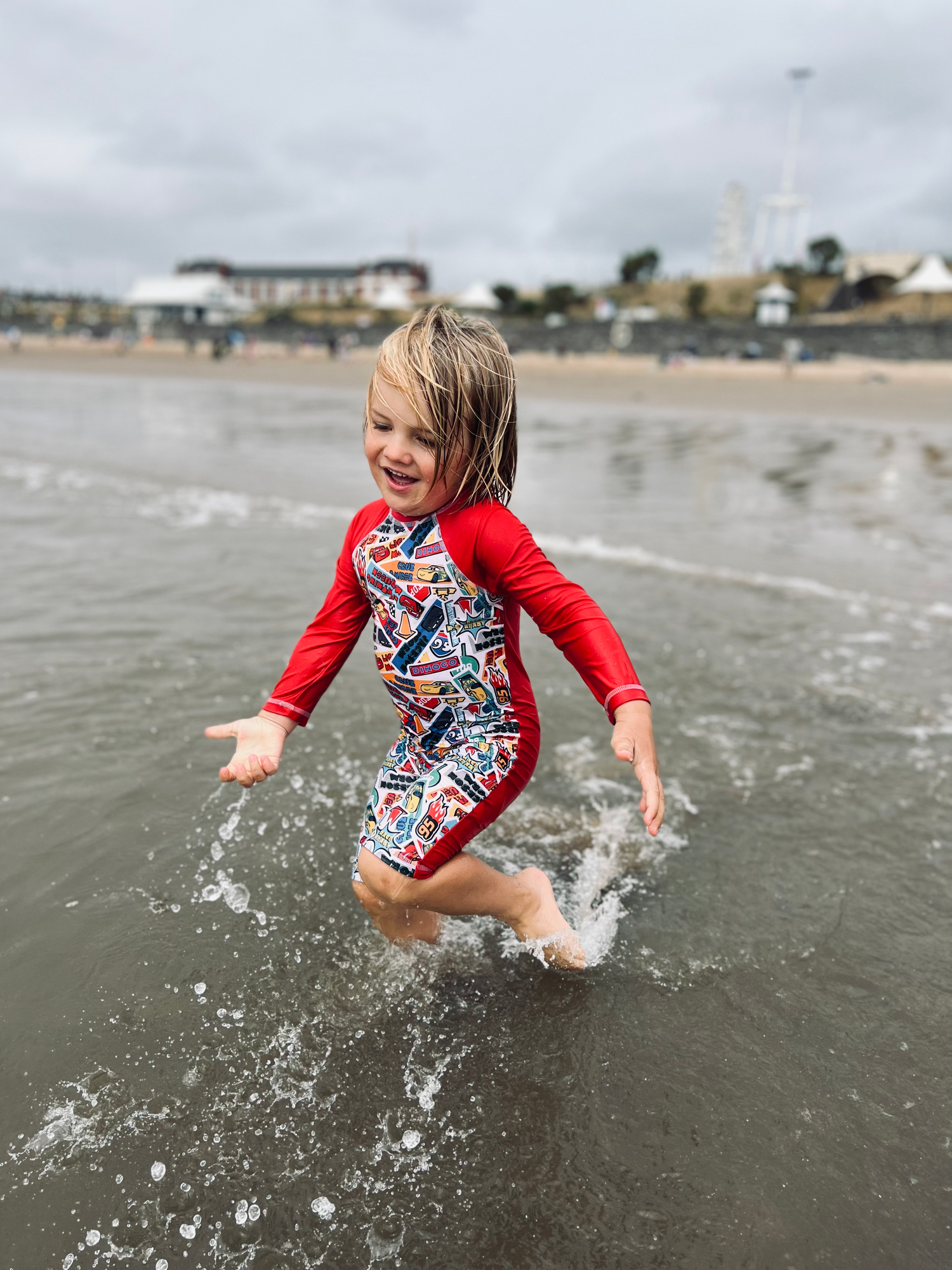 Running in the sea