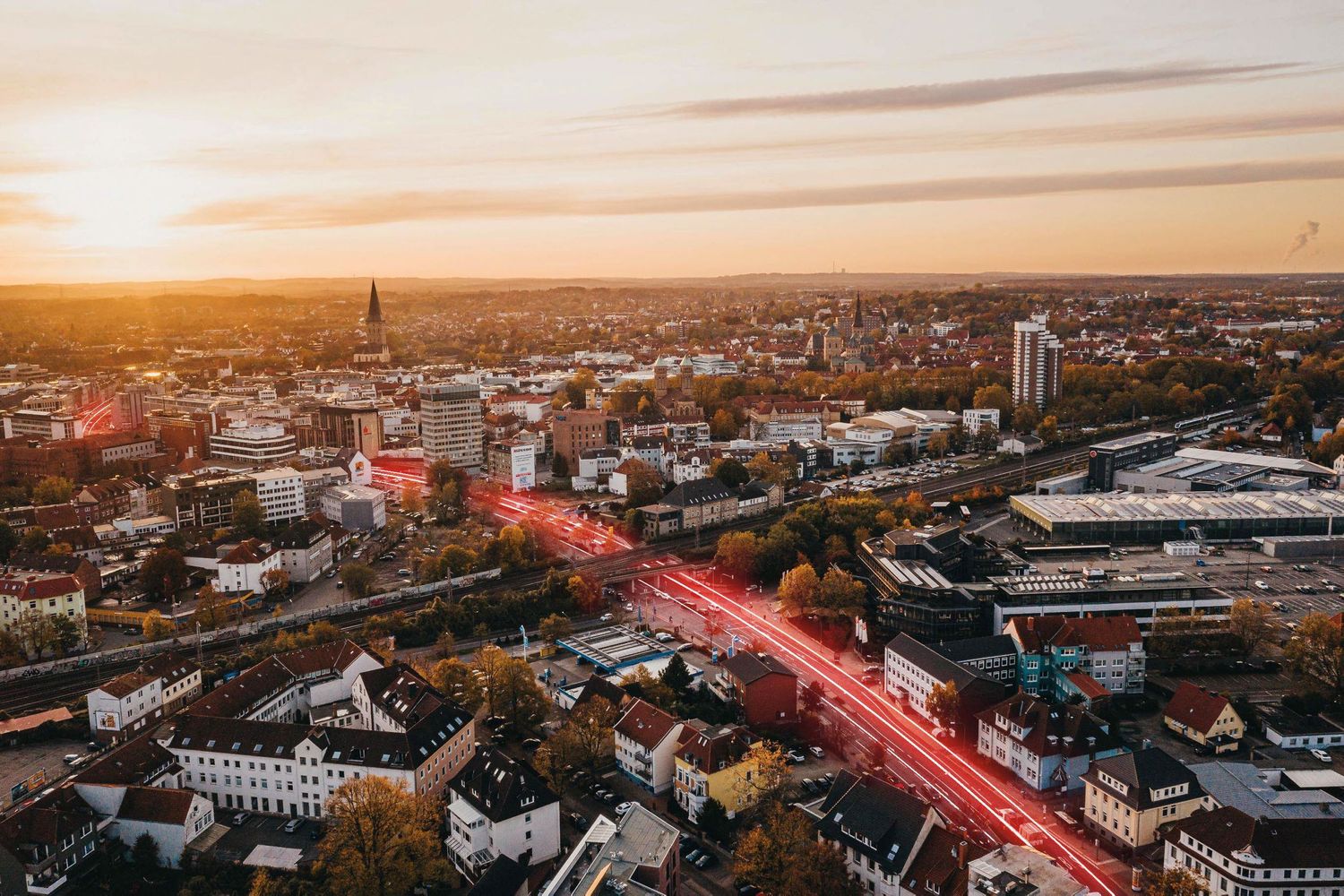 Stadt Osnabrück Drohnenfoto Foto