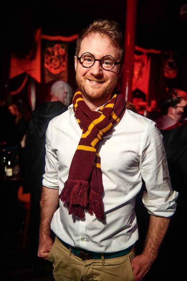 Harry Richards dressed as Harry Potter