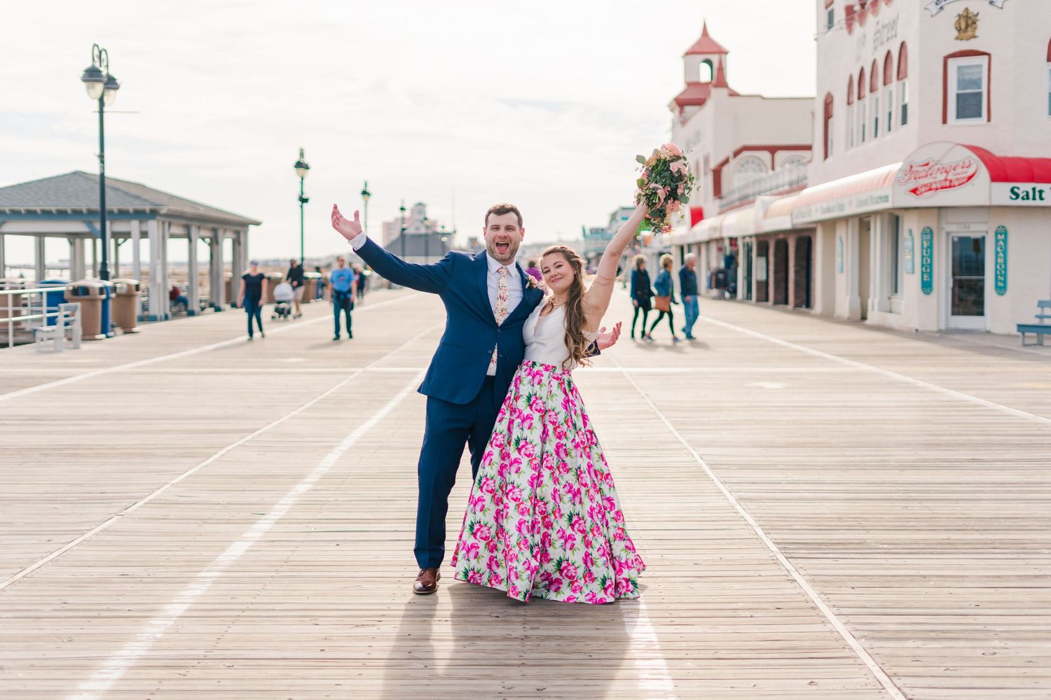 Boardwalk Wedding Photo
