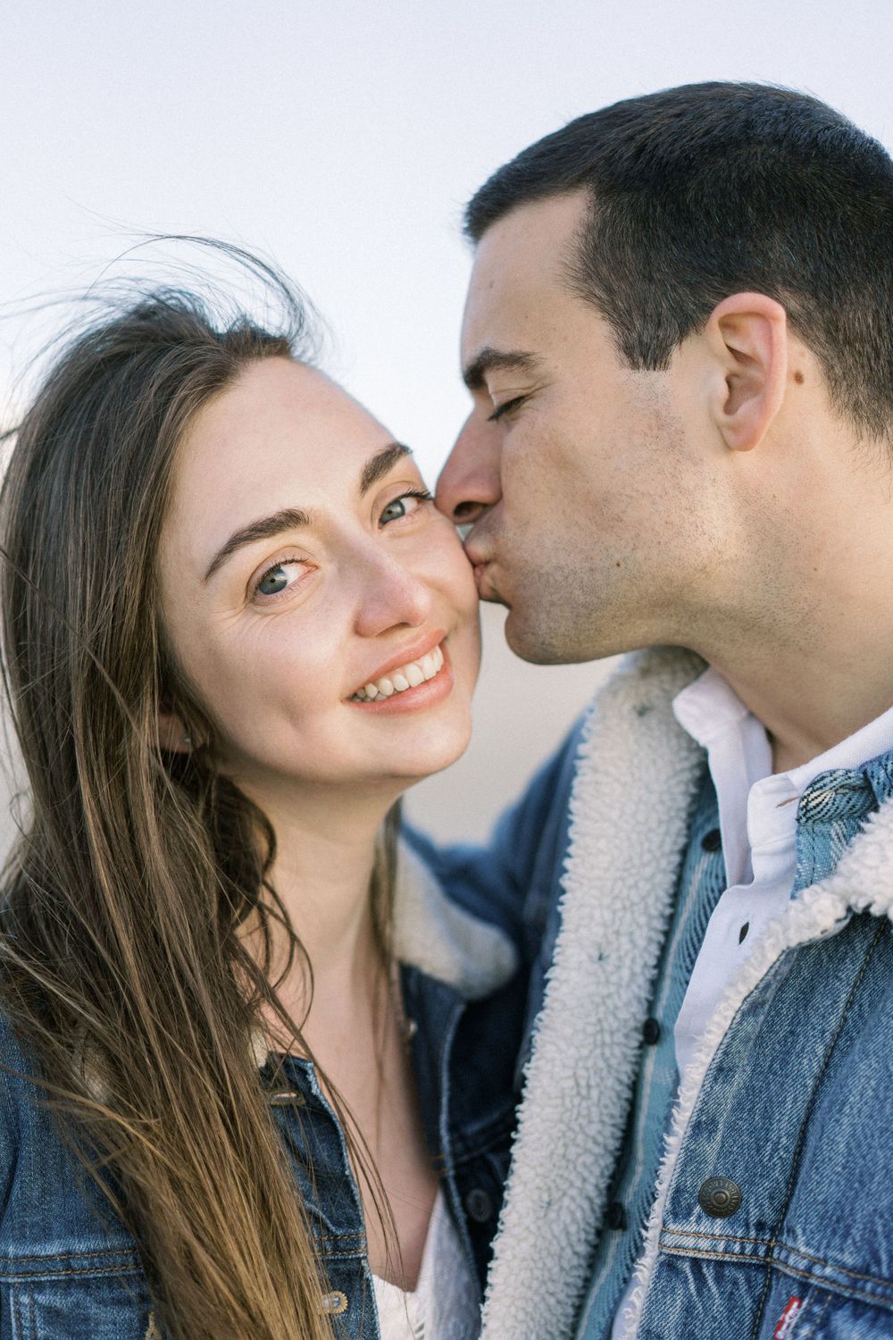 Half Moon Bay Beach engagement/wedding photos.