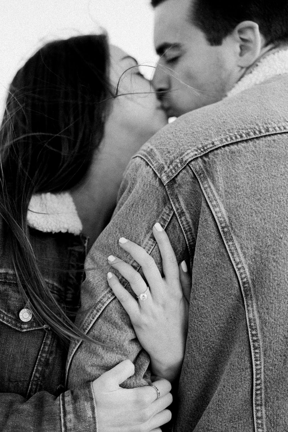 Half Moon Bay Beach engagement/wedding photos.