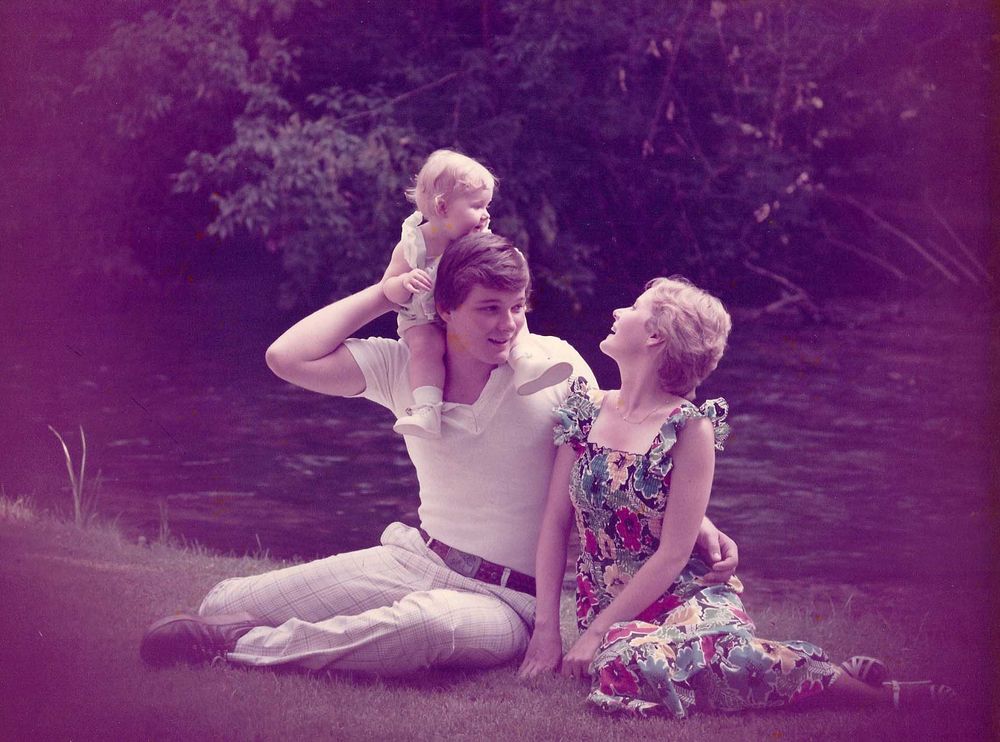 Image Restoration-Before (image of young family)