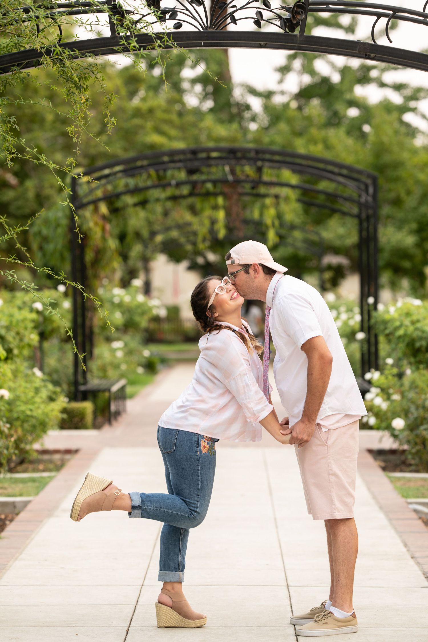 Kiss on the Check, Mckinley Rose Garden 32555 H. St. Sacramento CA.
