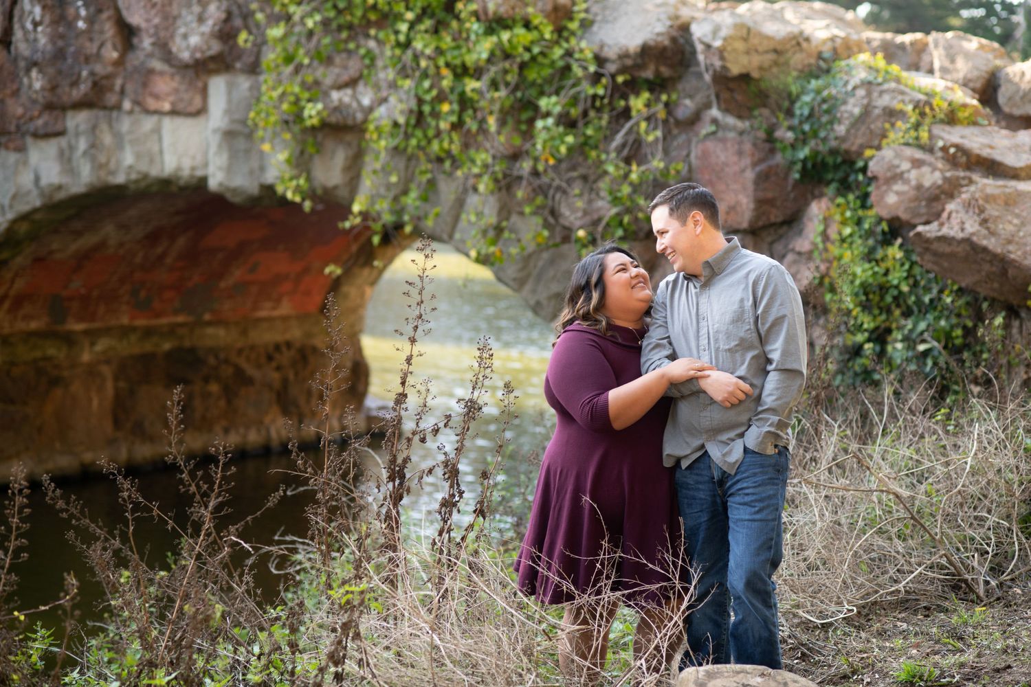 Stow Lake engagement session, Stow Lake, Golden Gate Park, San Francisco CA.