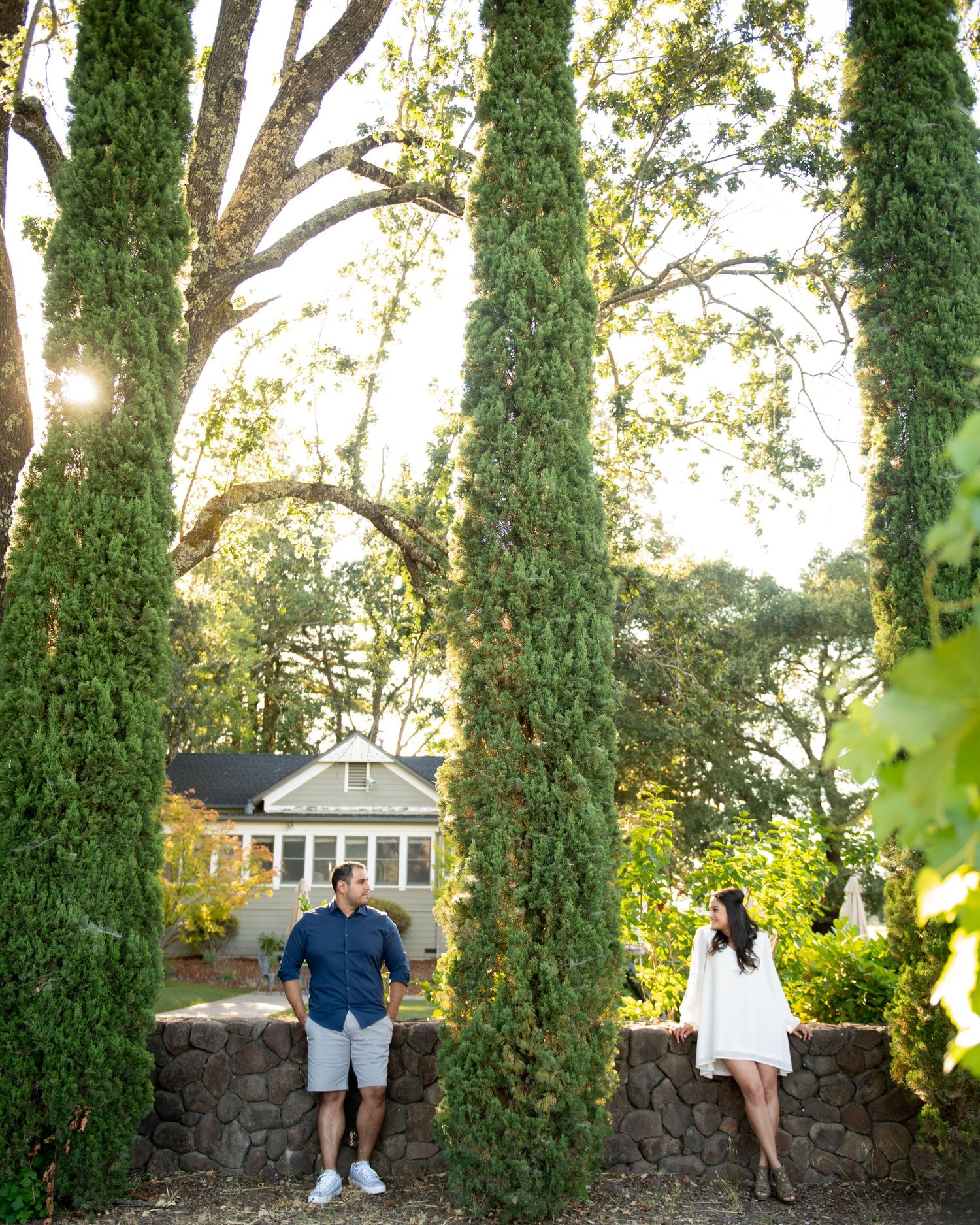 Winery Engagement Session, Twomey Winery, Twomey Winery 1183 Dunaweal Ln. Calistoga CA.