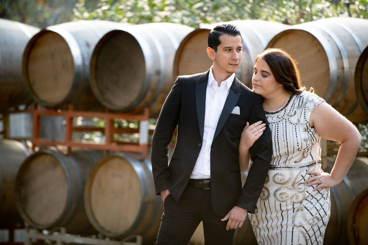 Engagement session at Elliston Winery, Sunol CA.