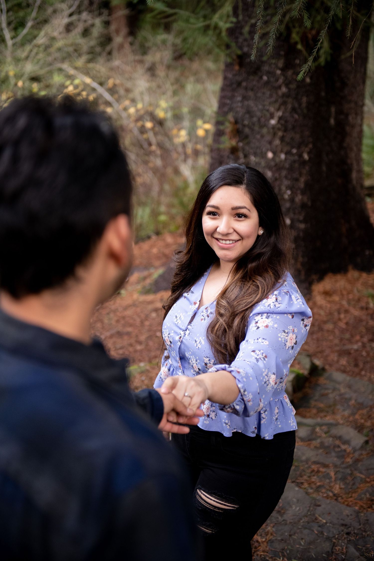 Botanical Gardens engagement session, Tilden Park, Berkley CA.