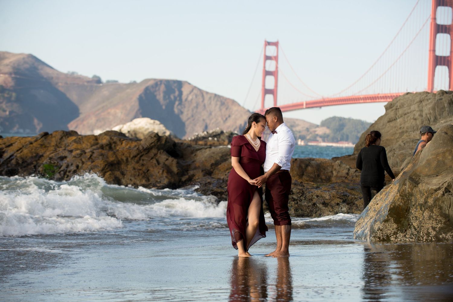 Baker Beach engagement session, San Francisco CA, Connie Leal engagement photography